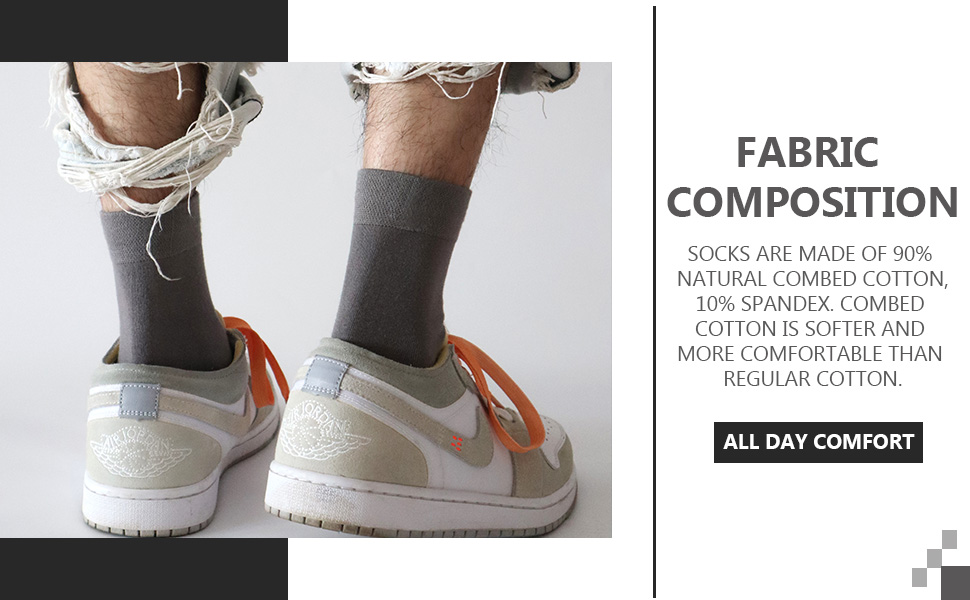 Mens Combed Cotton ThinSocks