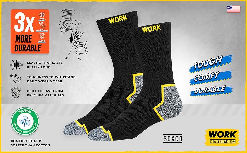 crew length black socks