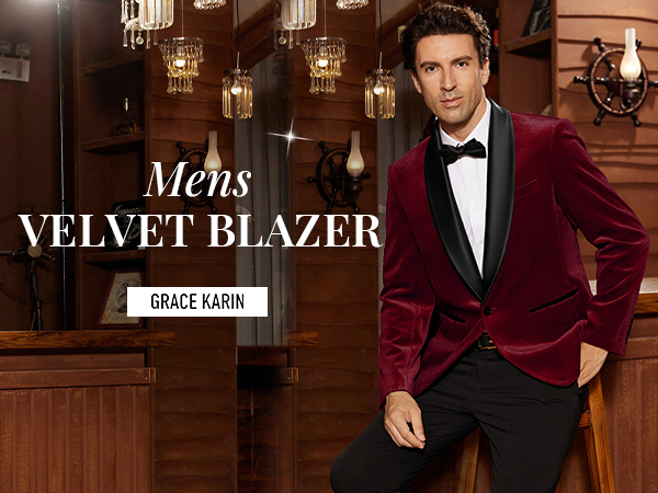 mens velvet blazer