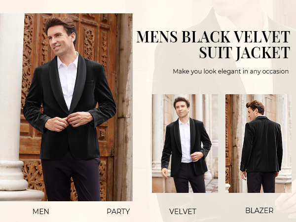 mens black blazer suit jacket