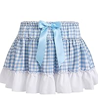 skirt red gingham lace petticoat mini skirt slip sissy kawaii lolita adult baby cosplay dress men