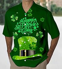 Mens St Patrick''s Day Short Sleeve Shirts