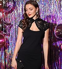 B0BL2D1MPY Stand Collar Lace Cardigan