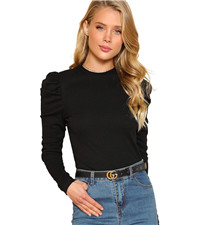 Crew Neck Long Sleeve Tee