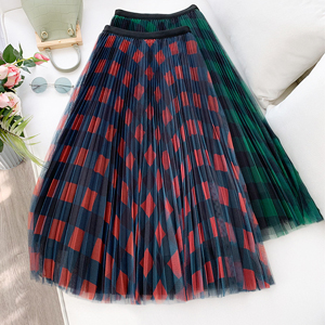 Red Pliad/Green Plaid Skirt