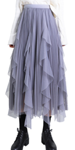 Ruffle Tulle Skirt