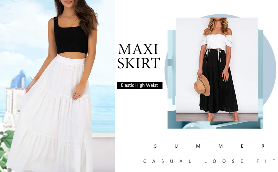 women maxi skirt
