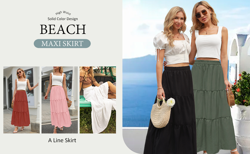 tiered skirt