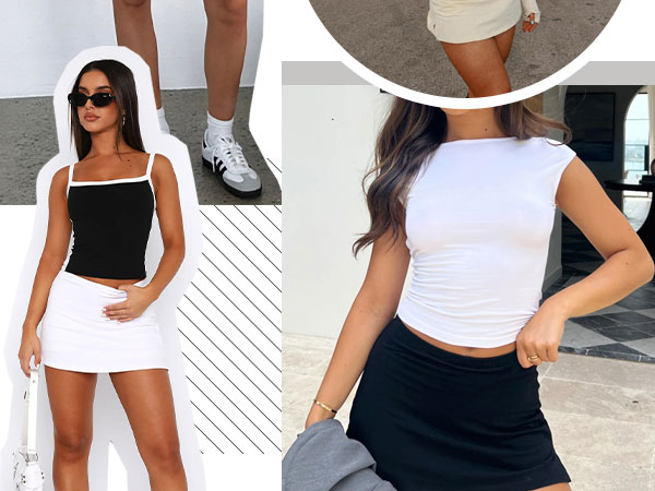 sexy black skirt solid mini skirts for women trendy summer short mini skirt for women a line bodycon