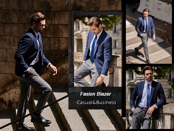 mens blue blazer