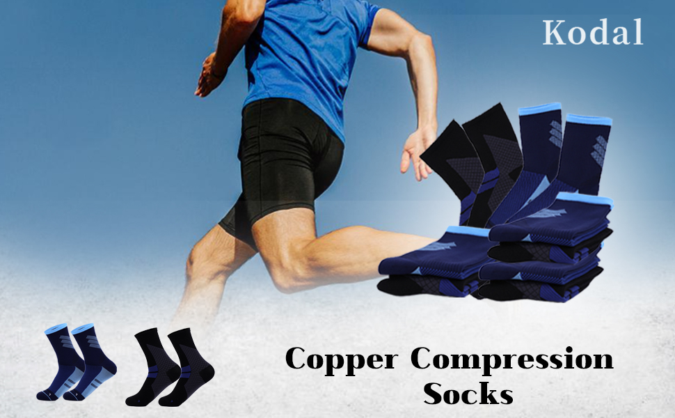 Kodal copper compression socks