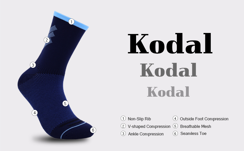 Kodal copper compression socks