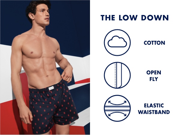 The Low Down: 100% Cotton Fabric, Convenient Open Fly, Elastic Waistband
