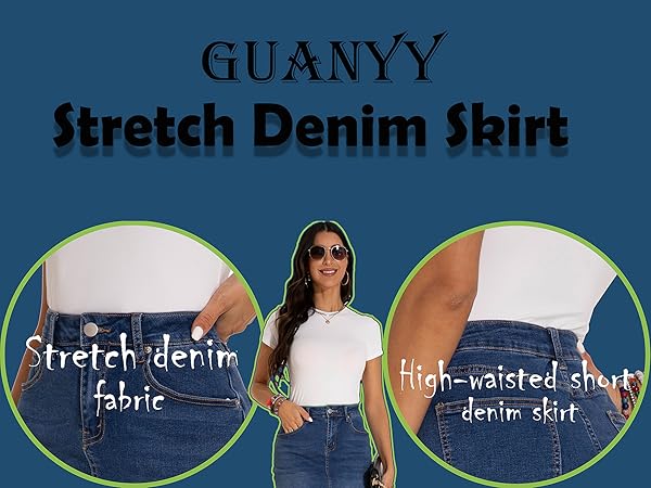 Womens Denim Skirt