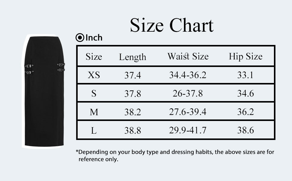 Verdusa Women''s Buckle Split Thigh High Waist Clubwear Punk Loose Maxi Skirt 3