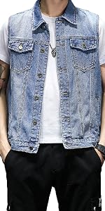 jean vest for men