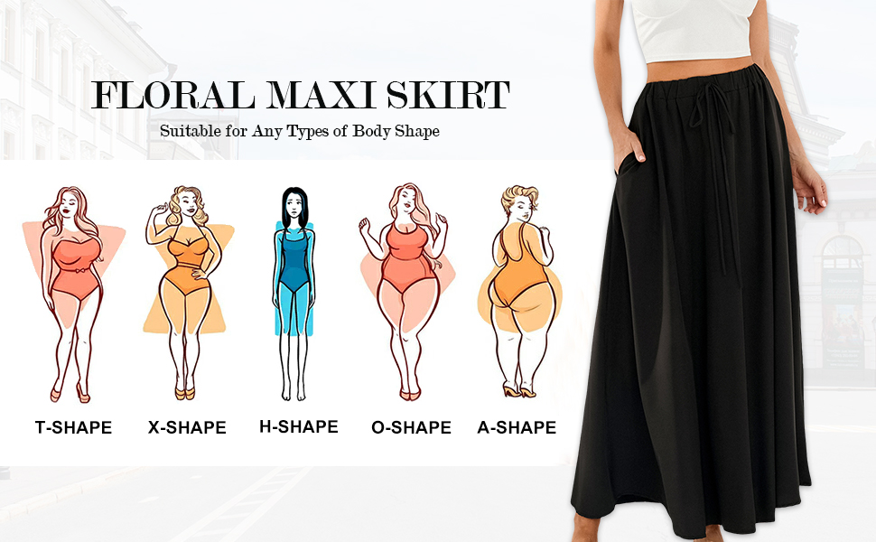 maxi skirt with pockets