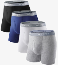 mens cotton boxer briefs