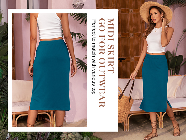 midi skirt