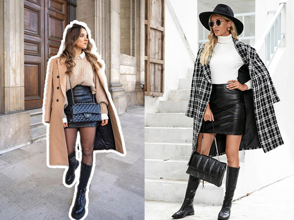 leather skirts