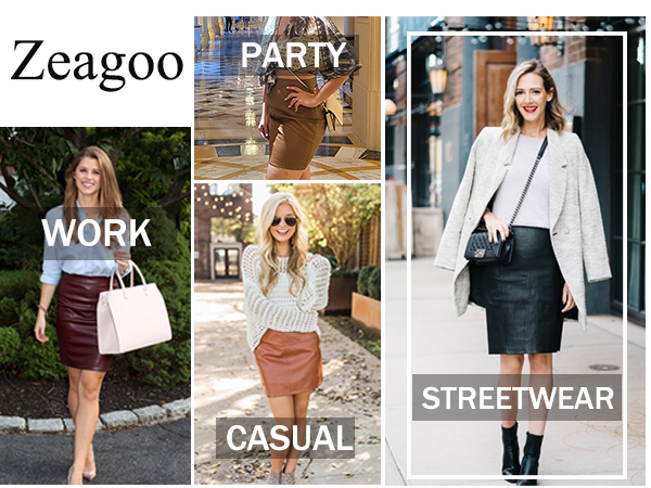 leather skirts for women