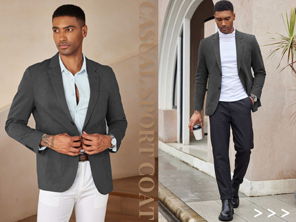 mens grey blazer
