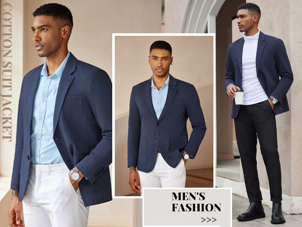 navy blue blazer men