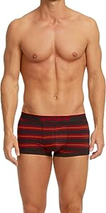 Papi Men&amp;#39;s Stylish Brazilian Solid and Print Trunks (3-Pack of Men&amp;#39;s Underwear)