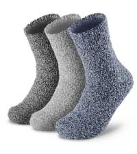 fuzzy cozy crew socks