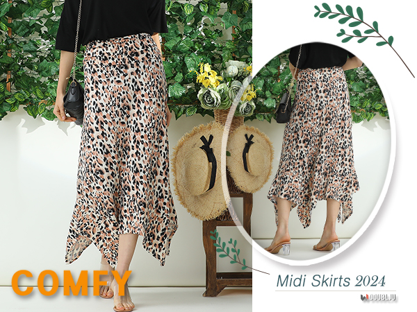 A-LINE MIDI SKIRT