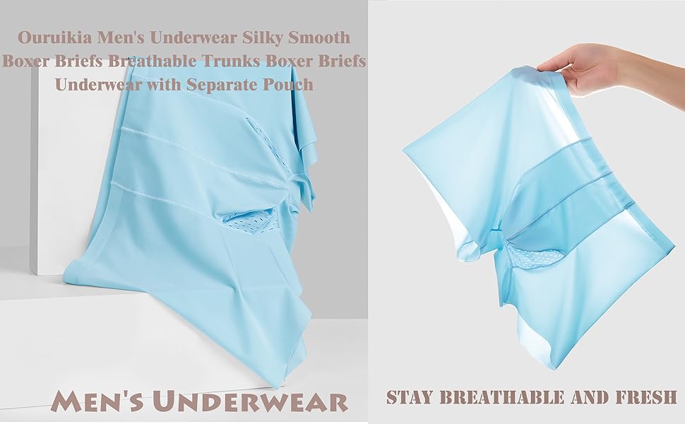 Men''s Underwear Silky Smooth Boxer Briefs Breathable Trunks Boxer Briefs Underwear