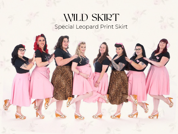 Leopard Skirt High Waisted