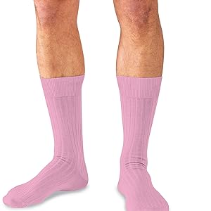 Merino Wool Mid-Calf Dress Socks for Men