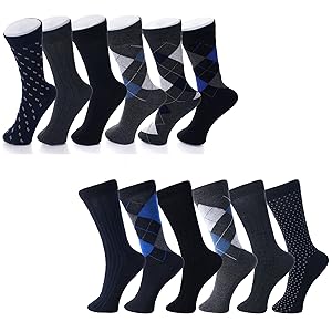MENS DRESS SOCK COLORFUL CREW SOCKS