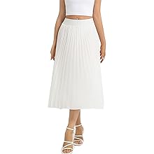 womens summer pleated skirt