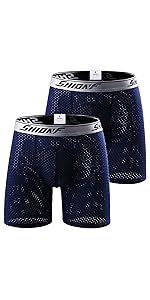 Men''s Underwear Sports Boxer Briefs Quick Dry Athletic Performance Boxer Briefs