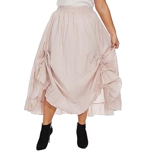 oat beige victorian skirt