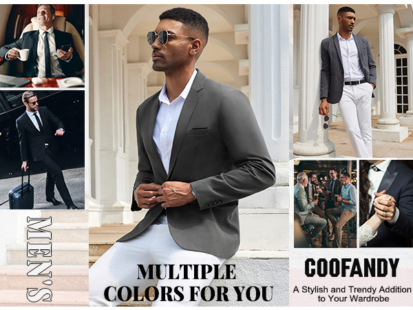COOFANDY Men''s Casual Blazers Sport Coats Cotton Sport Jackets 1 Button Lightweight Suit Jackets