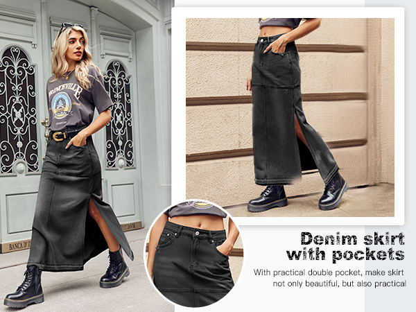 demin skirt