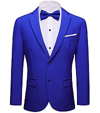 Men''s Sport Coats & Blazers Notch Collar Solid Suit Jacket Tailored Two Button Tuxedo 