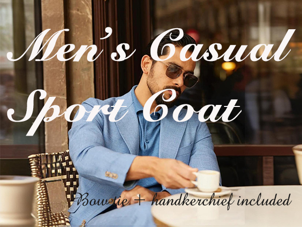 Men''s Sport Coats & Blazers Notch Collar Solid Suit Jacket Tailored Two Button Tuxedo 