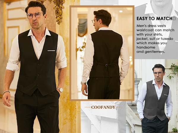casual suit vest
