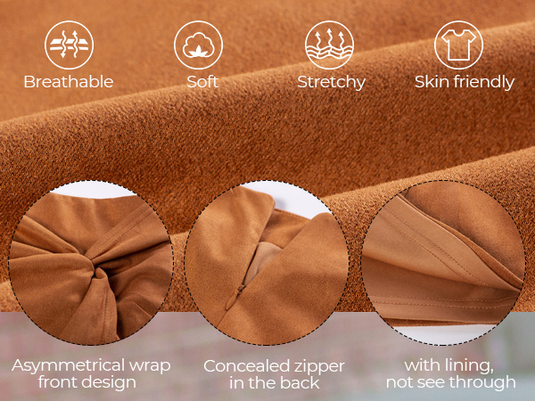 Faux Suede Skirt