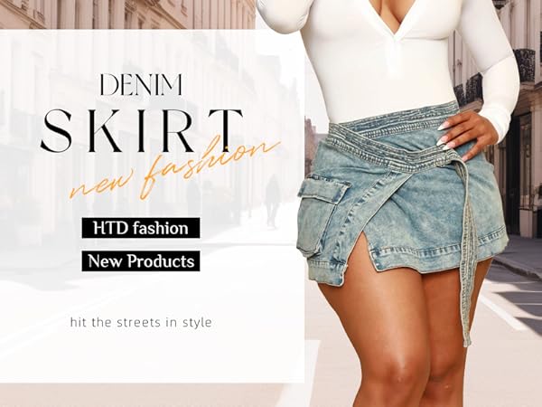 Women''s Sexy Mini Denim Skirts 