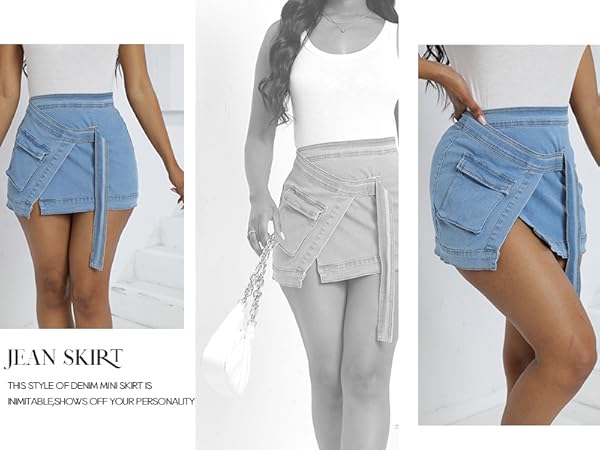 Mini Denim Skirts 