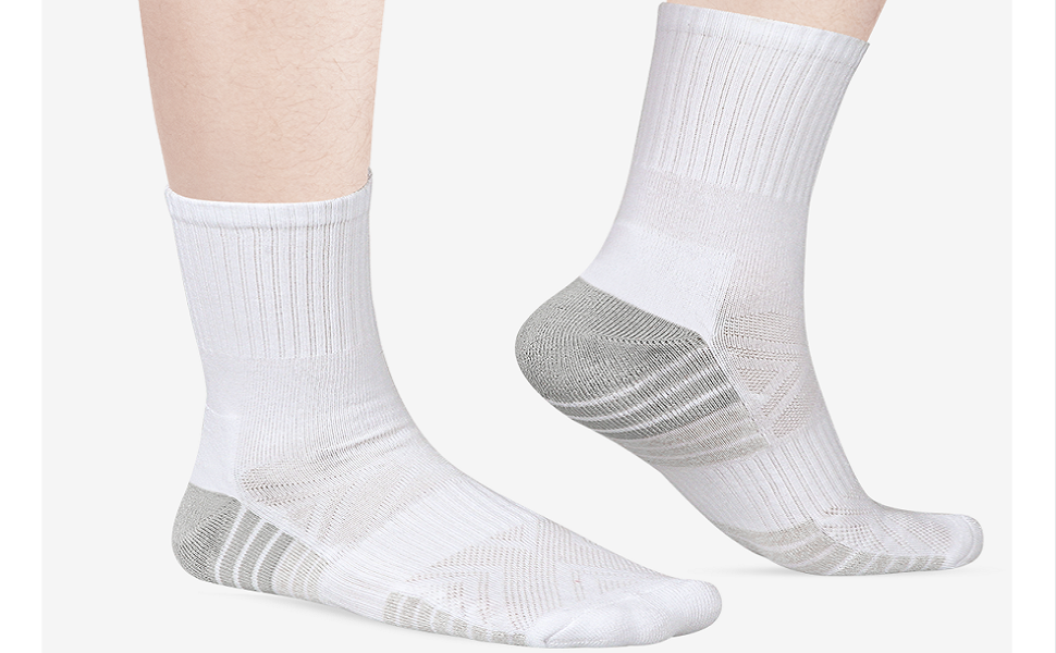 Mens Cushioned Training Crew Socks