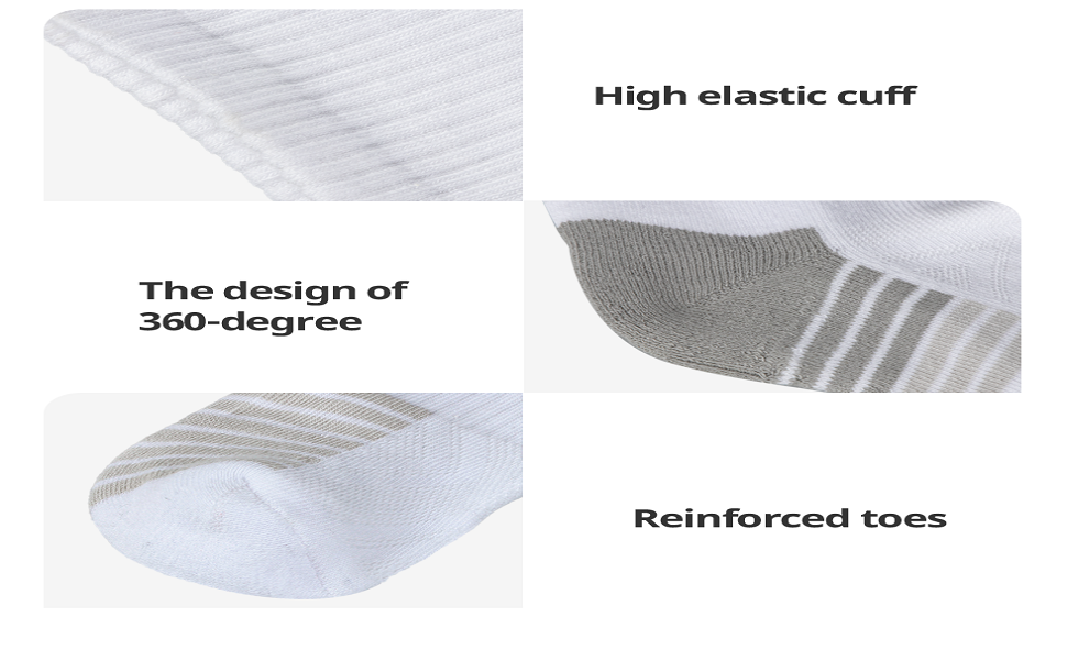Mens Cushioned Training Crew Socks