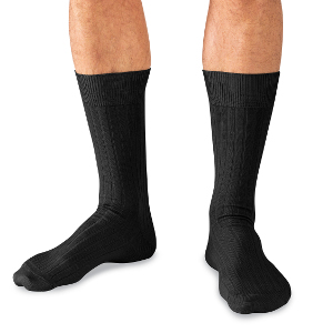 Pima Cotton Mid Calf Dress Socks for Men