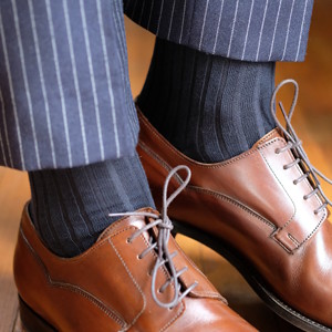 Ribbed Over the Calf Dress Socks for Men
