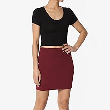 crop tee with skirt